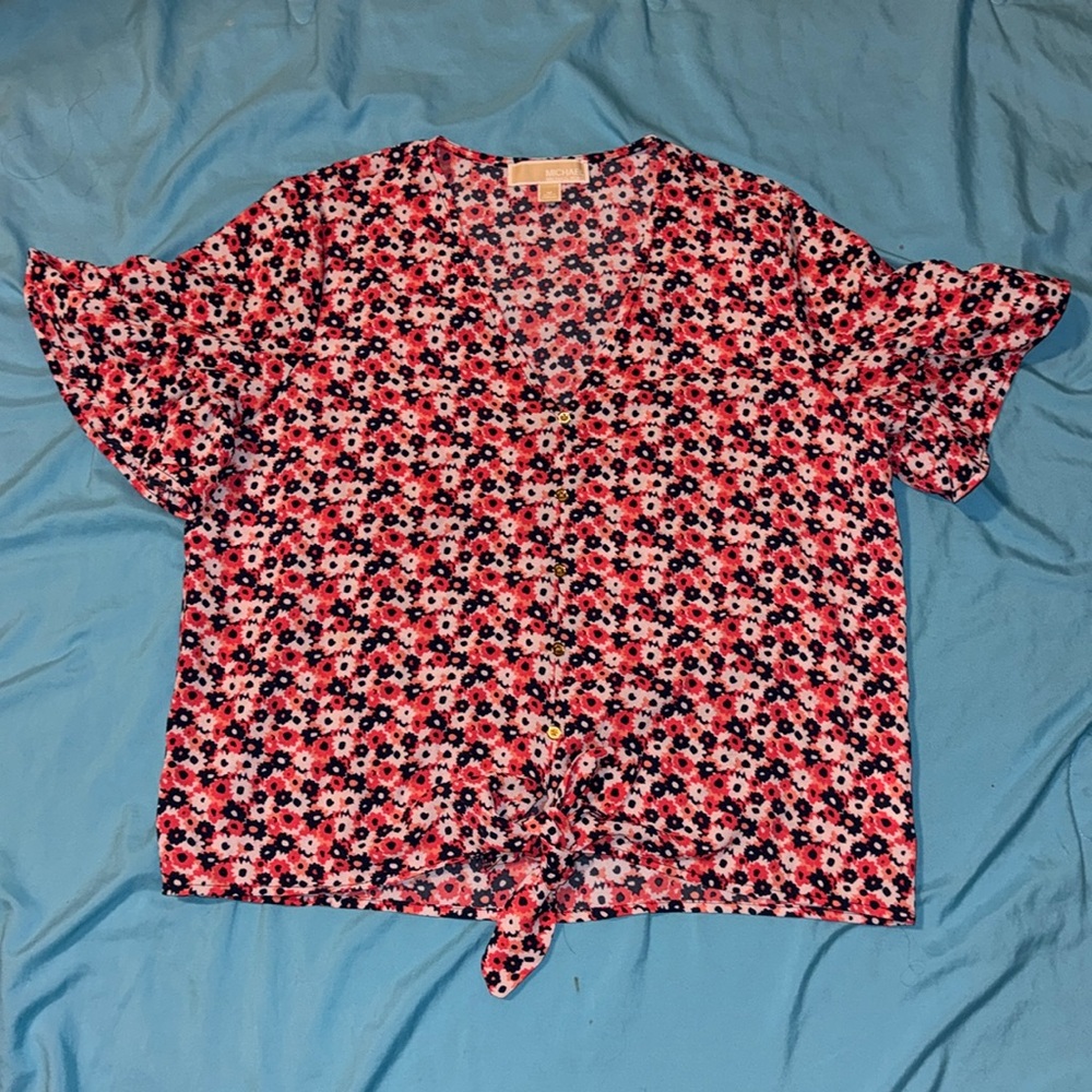 Floral Michael Kors short sleeve blouse